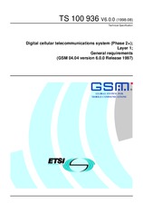 Norma ETSI TS 100936-V6.0.0 31.8.1998 náhľad