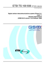 Norma ETSI TS 100936-V7.0.0 13.8.1999 náhľad