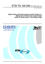 Norma ETSI TS 100940-V7.16.0 31.12.2001 náhľad