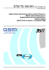 Norma ETSI TS 100941-V7.1.0 31.12.2001 náhľad