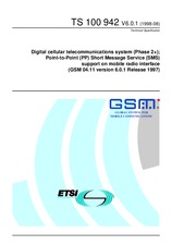 Norma ETSI TS 100942-V6.0.1 31.8.1998 náhľad