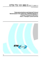 Náhľad ETSI TS 101882-5-V4.1.1 24.11.2003