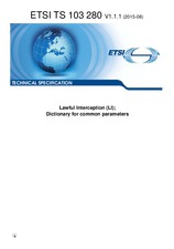 Norma ETSI TS 103280-V1.1.1 21.8.2015 náhľad