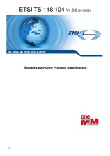 Norma ETSI TS 118104-V1.0.0 18.2.2015 náhľad