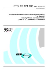 Norma ETSI TS 121133-V4.0.0 31.3.2001 náhľad