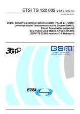 Norma ETSI TS 122003-V4.3.0 31.3.2002 náhľad