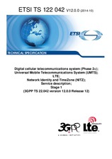 Norma ETSI TS 122042-V12.0.0 23.10.2014 náhľad