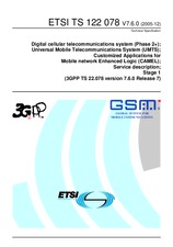 Norma ETSI TS 122078-V7.6.0 31.12.2005 náhľad