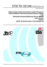 Norma ETSI TS 122246-V10.0.0 13.5.2011 náhľad