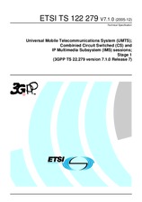 Norma ETSI TS 122279-V7.1.0 31.12.2005 náhľad