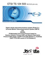 Norma ETSI TS 124503-V8.16.0 20.3.2014 náhľad