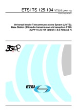 Norma ETSI TS 125104-V7.8.0 17.10.2007 náhľad