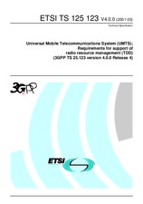 Norma ETSI TS 125123-V4.0.0 31.3.2001 náhľad