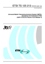 Norma ETSI TS 125213-V4.0.0 31.3.2001 náhľad