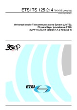 Norma ETSI TS 125214-V4.4.0 31.3.2002 náhľad