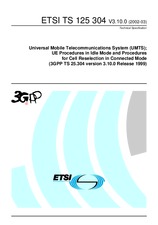 Norma ETSI TS 125304-V3.10.0 31.3.2002 náhľad