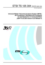 Norma ETSI TS 125304-V4.2.0 30.9.2001 náhľad