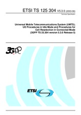 Norma ETSI TS 125304-V5.3.0 30.6.2003 náhľad