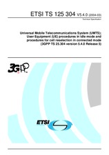 Norma ETSI TS 125304-V5.4.0 31.3.2004 náhľad