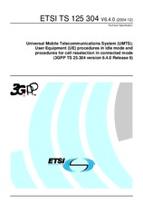 Norma ETSI TS 125304-V6.4.0 31.12.2004 náhľad