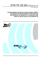 Norma ETSI TS 125304-V10.0.0 31.3.2011 náhľad