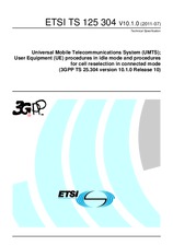 Norma ETSI TS 125304-V10.1.0 5.7.2011 náhľad