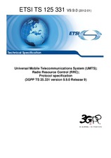 Norma ETSI TS 125331-V9.9.0 30.1.2012 náhľad