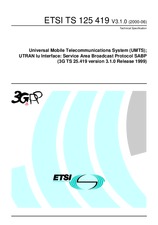 Norma ETSI TS 125419-V3.1.0 22.6.2000 náhľad