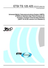Norma ETSI TS 125425-V5.0.0 31.3.2002 náhľad