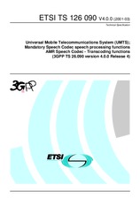 Norma ETSI TS 126090-V4.0.0 31.3.2001 náhľad