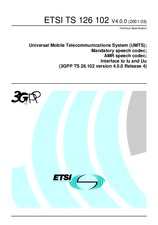 Norma ETSI TS 126102-V4.0.0 31.3.2001 náhľad