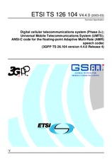 Norma ETSI TS 126104-V4.4.0 30.3.2003 náhľad