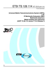 Norma ETSI TS 126114-V7.13.0 11.1.2011 náhľad