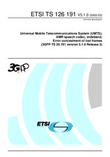 Norma ETSI TS 126191-V5.1.0 31.3.2002 náhľad