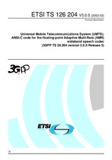 Norma ETSI TS 126204-V5.0.0 31.3.2002 náhľad