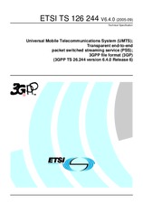 Norma ETSI TS 126244-V6.4.0 30.9.2005 náhľad