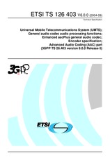 Norma ETSI TS 126403-V6.0.0 28.1.2005 náhľad