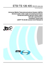 Norma ETSI TS 126405-V6.0.0 28.1.2005 náhľad