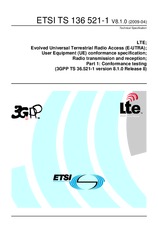 Norma ETSI TS 136521-1-V8.1.0 15.4.2009 náhľad