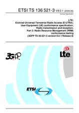 Norma ETSI TS 136521-3-V8.0.1 19.6.2009 náhľad