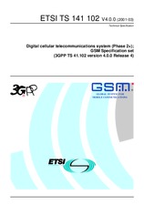 Norma ETSI TS 141102-V4.0.0 31.3.2001 náhľad