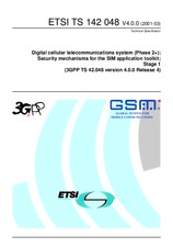 Norma ETSI TS 142048-V4.0.0 31.3.2001 náhľad