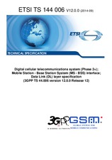 Norma ETSI TS 144006-V12.0.0 26.9.2014 náhľad