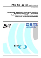 Norma ETSI TS 144118-V5.0.0 31.7.2002 náhľad