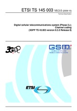 Norma ETSI TS 145003-V8.3.0 28.10.2009 náhľad