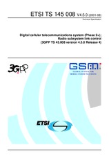 Norma ETSI TS 145008-V4.5.0 31.8.2001 náhľad