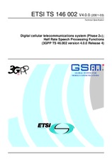 Norma ETSI TS 146002-V4.0.0 31.3.2001 náhľad
