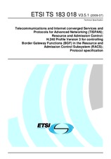 Náhľad ETSI TS 183018-V3.5.1 22.7.2009