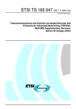 Náhľad ETSI TS 183047-V2.1.1 27.3.2007