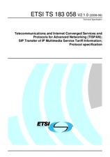 Náhľad ETSI TS 183058-V2.1.0 11.6.2008